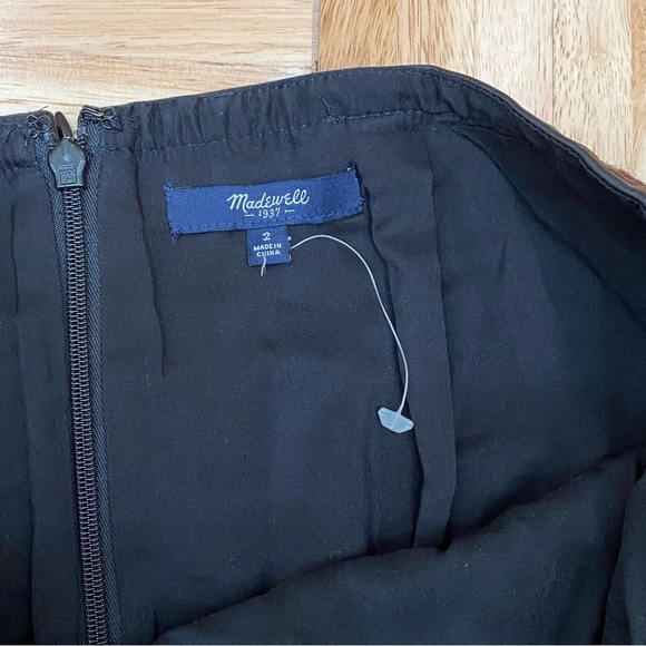 MADEWELL Red Buffalo Check Gamine Plaid Wool Blend Mini Skirt Size 2 - Picture 8 of 12